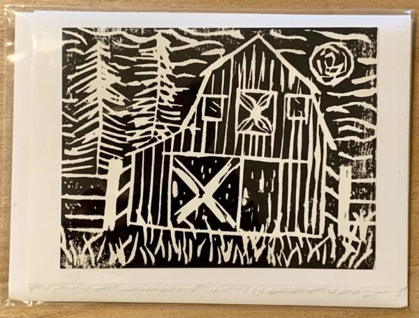 Barn block print