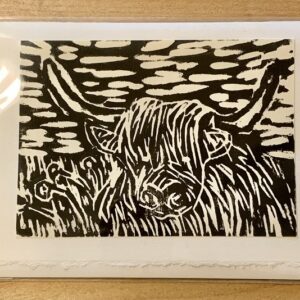 Bull block print