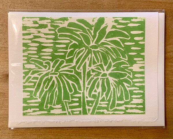 Daisy block print