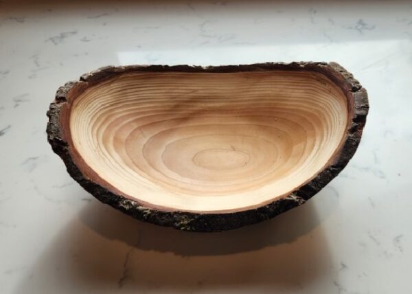 9" Live edge bowl